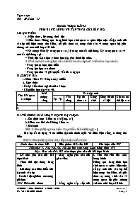 Giáo án Sinh học 7 - Tuần 15 - Võ Thị Kiều Lo
