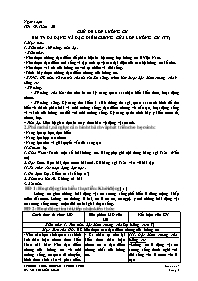 Giáo án Sinh học 7 - Tuần 20 - Võ Thị Kiều Lo