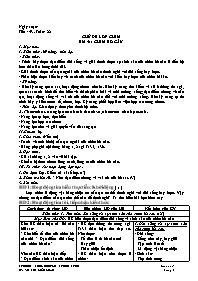 Giáo án Sinh học 7 - Tuần 22 - Võ Thị Kiều Lo