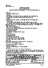 Giáo án Sinh học 7 - Tuần 24 - Võ Thị Kiều Lo