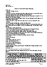 Giáo án Sinh học 7 - Tuần 31 - Võ Thị Kiều Lo