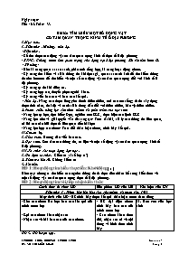 Giáo án Sinh học 7 - Tuần 33 - Võ Thị Kiều Lo
