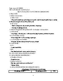 Giáo án Sinh học 7 - Tuần 5 - Năm học 2021-20