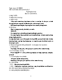 Giáo án Sinh học 7 - Tuần 7 - Năm học 2021-20