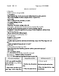 Giáo án Sinh học 7 - Tuần 8 - Năm học 2020-20