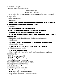 Giáo án Sinh học 7 - Tuần 8 - Năm học 2021-20