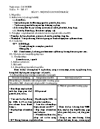 Giáo án Sinh học 7 - Tuần 9 - Năm học 2020-20