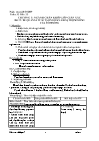 Giáo án Sinh học Lớp 7 - Tuần 12 - Năm học 20
