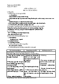 Giáo án Sinh học Lớp 7 - Tuần 19 - Năm học 20