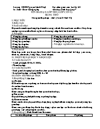 Giáo án Sinh học Lớp 7 - Tuần 23 - Năm học 20