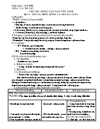 Giáo án Sinh học Lớp 7 - Tuần 3 - Năm học 202