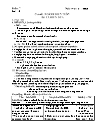 Giáo án Sinh học Lớp 7 - Tuần 7 - Năm học 202