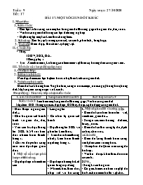 Giáo án Sinh học Lớp 7 - Tuần 9 - Năm học 202