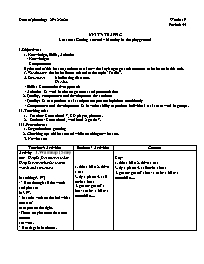 Giáo án Tiếng Anh 7 - Week 19, Period 55-57 -