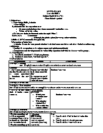 Giáo án Tiếng Anh 7 - Week 23, Unit 8+9