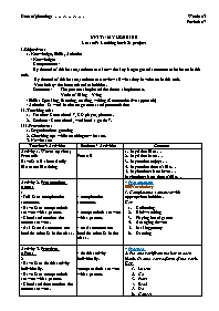 Giáo án Tiếng Anh 7 - Week 3, Period 7-9