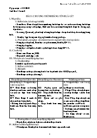 Giáo án Tin học 7 - Tuần 2 - Năm học 2019-202