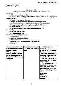 Giáo án Tin học 7 - Tuần 4 - Năm học 2019-202