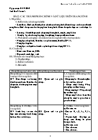 Giáo án Tin học 7 - Tuần 5 - Năm học 2019-202