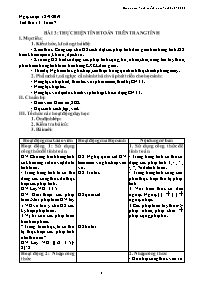 Giáo án Tin học 7 - Tuần 7 - Năm học 2019-202