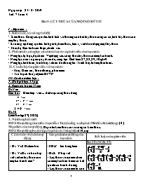 Giáo án Toán 7 (Đại số) - Tuần 4 - Năm học 20