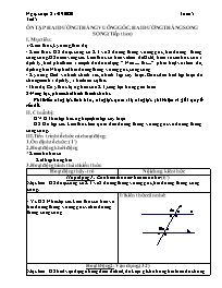 Giáo án Toán 7 - Tiết 5, Bài: Ôn tập Hai đườn