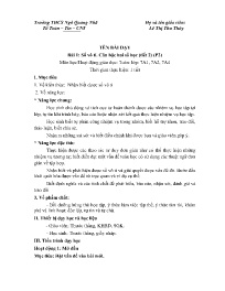 Giáo án Toán 7 - Tuần 10 - Năm học 2023-2024 