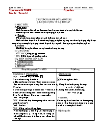 Giáo án Toán 7 - Tuần 12 - Năm học 2018-2019 