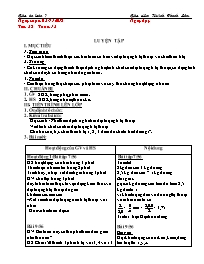 Giáo án Toán 7 - Tuần 13 - Năm học 2018-2019 
