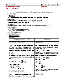 Giáo án Toán 7 - Tuần 14 - Năm học 2018-2019 