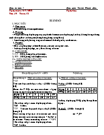 Giáo án Toán 7 - Tuần 15 - Năm học 2018-2019 