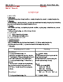 Giáo án Toán 7 - Tuần 16 - Năm học 2018-2019 