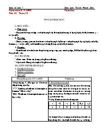Giáo án Toán 7 - Tuần 18 - Năm học 2018-2019 