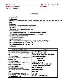 Giáo án Toán 7 - Tuần 21 - Năm học 2018-2019 