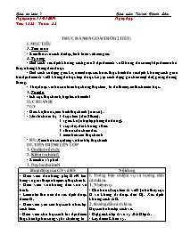 Giáo án Toán 7 - Tuần 23 - Năm học 2018-2019 