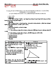 Giáo án Toán 7 - Tuần 25 - Năm học 2018-2019 