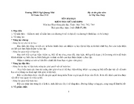 Giáo án Toán 7 - Tuần 26 - Năm học 2023-2024 