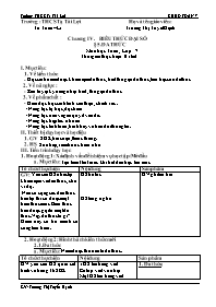 Giáo án Toán 7 - Tuần 26 - Trương Thị Tuyết H