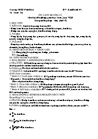 Giáo án Toán 7 - Tuần 27 - Năm học 2021-2022 