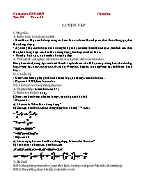 Giáo án Toán 7 - Tuần 29 - Năm học 2018-2019