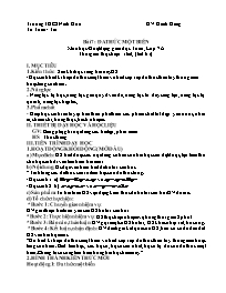 Giáo án Toán 7 - Tuần 29 - Năm học 2021-2022 