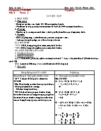Giáo án Toán 7 - Tuần 3 - Năm học 2018-2019 -