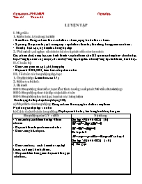 Giáo án Toán 7 - Tuần 32 - Năm học 2018-2019