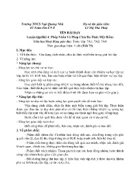 Giáo án Toán 7 - Tuần 33 - Năm học 2023-2024 