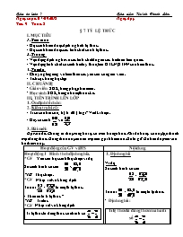 Giáo án Toán 7 - Tuần 5 - Năm học 2018-2019 -