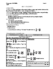 Giáo án Toán 7 - Tuần 5 - Năm học 2021-2022