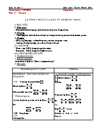 Giáo án Toán 7 - Tuần 6 - Năm học 2018-2019 -