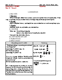 Giáo án Toán 7 - Tuần 8 - Năm học 2018-2019 -