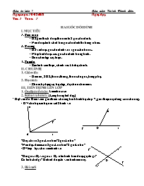 Giáo án Toán Lớp 7 - Tuần 1 - Năm học 2018-20