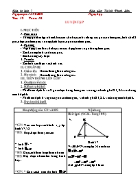 Giáo án Toán Lớp 7 - Tuần 10 - Năm học 2018-2